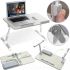 Складаний стіл трансформер для ноутбука NoteBook Cooling Table A9 з функцією охолодження, портативна охолоджуюча підставка з USB-вентилятором А9, A-9 