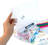 Магическая проекционная доска для рисования с 3D эффектом 3d Magic Drawing Board, детский развивающий стеклянный набор с LED подсветкой от 3-х лет