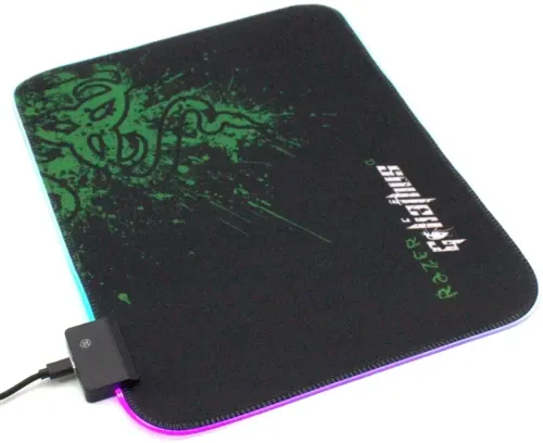 Ігровий комп'ютерний килимок для мишки Gaming Pad Razer R-350 RS-02 25X35X0.3 см C RGB підсвічуванням, Ігрова поверхня для комп'ютерної миші 90546