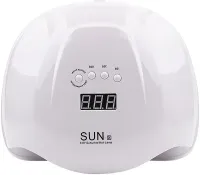 Професійна лампа UV/LED SUN X 54W для манікюру і педикюру з таймером, апарат для полімеризації і сушіння гель лаку і гелю для нігтів Білий