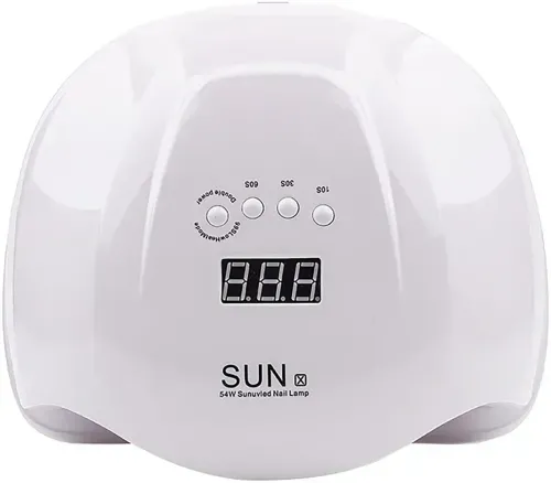 Професійна лампа UV/LED SUN X 54W для манікюру і педикюру з таймером, апарат для полімеризації і сушіння гель лаку і гелю для нігтів Білий