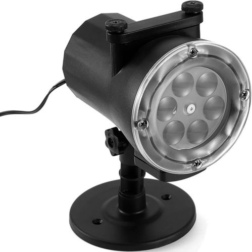 Вуличний лазерний проектор Led Change card Garden Projector PJ-518 на 12 картриджів RGB зображень, Новорічний світлодіодний диско прожектор з пультом