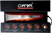 Акумуляторна машинка для стрижки Gemei GM-1011 бездротовий чоловічий бездротовий тример для окантовки бороди і вусів зі змінними насадками