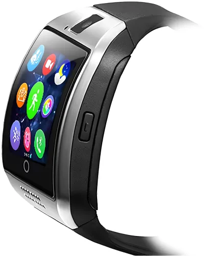 Розумний наручний смарт-годинник Smart Watch Q18 c камерою, диктофоном і фітнес трекером, акумуляторний Bluetooth годинник з пульсоміром Smartix Чорні