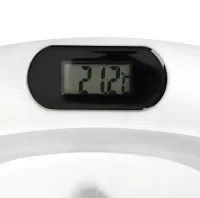 Складна дитяча ванна для купання Smart Babyhood BH-334G розкладна ванночка для немовлят з LED термометром, подушкою і ручкою для душу Сіра