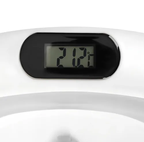 Складна дитяча ванна для купання Smart Babyhood BH-334G розкладна ванночка для немовлят з LED термометром, подушкою і ручкою для душу Сіра
