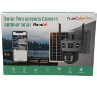 Уличная IP камера видеонаблюдения Solar Camera TD35 4G Wifi поворотная видеокамера с тремя линзами и удаленным доступом от солнечной панели TD35-4G