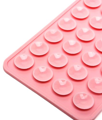 Тримач ліппер для телефона на присосках Sticker Side Silicone 8х5.5 см двосторонній силіконовий чохол, 24 присоски для смартфона Octobuddy