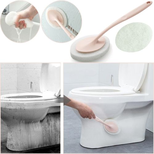 Універсальна щітка Sponge Brush для прибирання унітазу, ванної, чистяча губка з мікрофібри для чищення та миття кухні з довгою ручкою