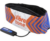 Массажный пояс для похудения Vibra Tone 12W электрический пояс-массажер для живота, боков и бёдер, антицеллюлитный вибромассажер с пультом управления