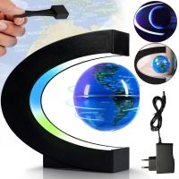 Нічник левітуючий глобус Magnetic Levitation Globe магнітний літаючий нічник Карта світу, світлодіодна LED лампа з RGB підсвічуванням від мережі 220В