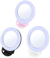Світлодіодне LED селфі кільце Selfie Ring Light A4S 11.5 см акумуляторна RGB лампа із затискачем, кільцеве підсвічування з дзеркалом на телефон USB H8-1
