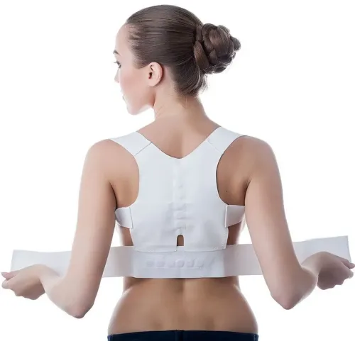 Магнітний фіксуючий коректор правильної постави Emson Power Magnetic Posture 3-Pack NY-27, ортопедичний корсет павук для вирівнювання спини і плечей