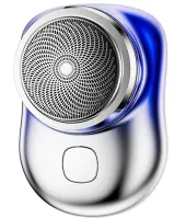 Акумуляторна Дорожня електробритва депілятор Mini Shaver P10 XL-510 3W для сухого і вологого гоління, Бездротова роторна USB міні бритва тример