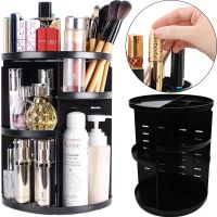 Поворотний органайзер для косметики Rotation Cosmetic Box 360 SX249, косметичний бокс підставка 7006 для зберігання кистей та інструментів Чорний