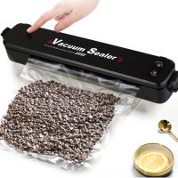 Вакуумний пакувальник пакетів New vacuum Sealer LP-11 Автоматичний вакууматор, апарат вакуумайзер для упаковки і зберігання їжі, продуктів Чорний