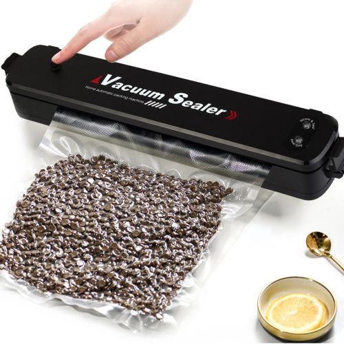 Вакуумний пакувальник пакетів New vacuum Sealer LP-11 Автоматичний вакууматор, апарат вакуумайзер для упаковки і зберігання їжі, продуктів Чорний
