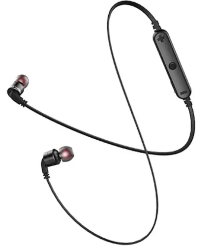 Бездротові Bluetooth 4.0 навушники для телефону з мікрофоном Awei A960bl, Вакуумні блютуз Вкладиші гарнітура для Андроїд і IOS для бігу чорні