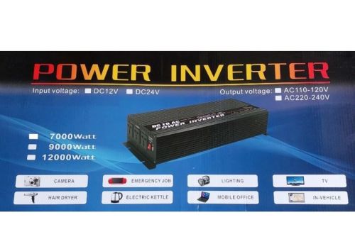 Автомобільний інвертор UN-3062 7000W 12V-220v, Авто перетворювач напруги струму від прикурювача і акумулятора 12В 7000В з захистом від перегріву