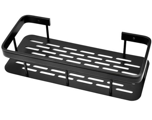 Настінна пряма полку в ванну Storage Rack AND197, навісний органайзер 30х13х5.5см тримач для ванної XL-915 під косметичні приналежності на стіну
