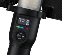 Осветитель селфи-лампа RGB Stick Lamp LC500R светодиодный LED жезл с дефлектором 2500К-8500К отражатель прожектор, цветной селфи стик для фото LS-188
