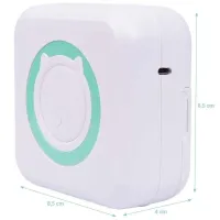 Бездротовий міні принтер Cat Mini Printer MAG - 693 57mm з Bluetooth, Кишеньковий дитячий термопринтер для друку без чорнила для смартфона 1200mAh