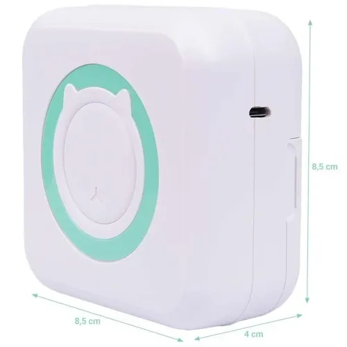 Бездротовий міні принтер Cat Mini Printer MAG - 693 57mm з Bluetooth, Кишеньковий дитячий термопринтер для друку без чорнила для смартфона 1200mAh