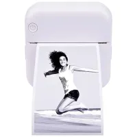Бездротовий міні принтер Cat Mini Printer MAG - 693 57mm з Bluetooth, Кишеньковий дитячий термопринтер для друку без чорнила для смартфона 1200mAh