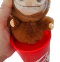 Дитяча плюшева іграшка The Monsters Labubu Coca Cola 15 см, М'яка колекційна фігурка сюрприз Лабубу в банці Кока кола для дітей