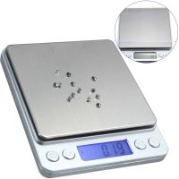 Великі ювелірні ваги 0.1 гр до 3000 гр Domotec MS-1729A з LCD-дисплеєм Matarix MX-464 на 3 кг портативні цифрові ваги з підсвічуванням і кришкою