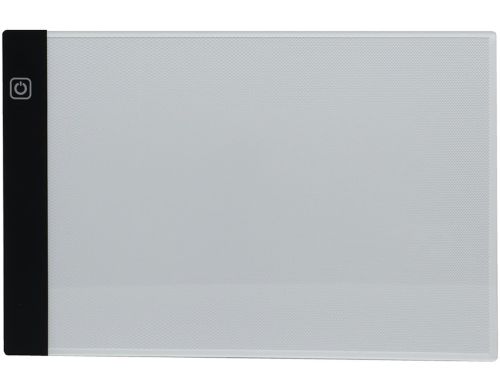 Світловий графічний планшет A4-F-USB для малювання та копіювання з LED-підсвіткою, Світлодіодна дошка для малюнків 3 режими яскравості від USB чорна