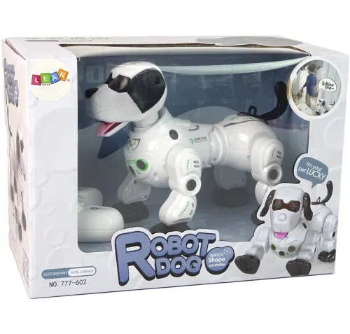 Радіокерована іграшка робот собака RobotDog Play Kingdom 777-602 з пультом у вигляді годинника, Інтерактивна собачка з реагуванням на дотики