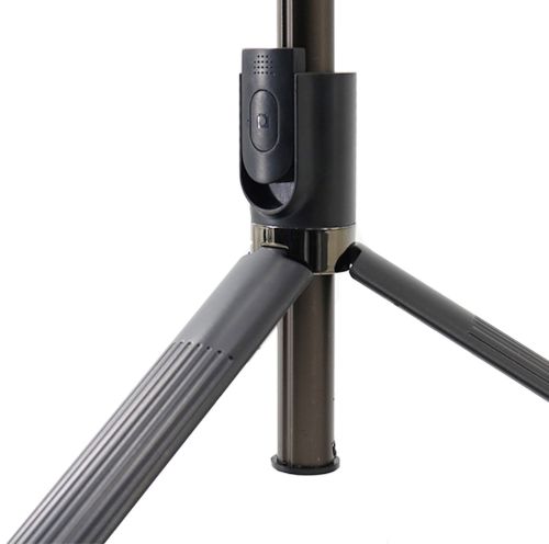 Телескопічна селфи палиця тринога Selfie Stick A8 з кільцевої LED лампою для селфи, Монопод 100 см з підсвічуванням з тримачем для телефону і пультом