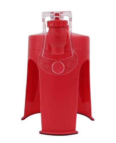 Міні кулер для пластикової пляшки Fizz Saver, Дозатор для розливу газованої води з краном, Диспенсер для газованих напоїв з клапаном Червоний