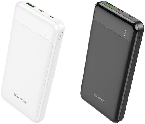 Зовнішній акумулятор повербанк Power Bank Borofone Bj19a 20000mAh PD20W + QC3.0 з швидкою зарядкою, портативний зарядний пристрій батарея 2 виходи