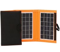 Складна сонячна панель Xinpuguang Olsace 10w 6V на 5 секцій для зарядки телефону з USB, Водонепроникна гнучка батарея для кемпінгу