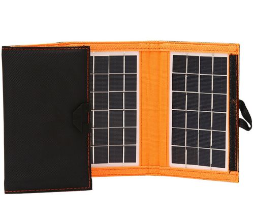 Складна сонячна панель Xinpuguang Olsace 10w 6V на 5 секцій для зарядки телефону з USB, Водонепроникна гнучка батарея для кемпінгу