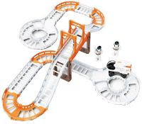 Конструктор космічний автотрек Outer Space Track LT243173 зі звуковими ефектами і світлом з шатлом, мостом і космонавтами 888-86 42 деталі Білий