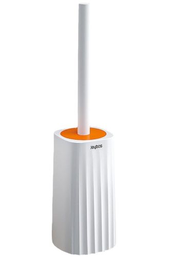 Туалетний йоржик Toilet brush AND-7-10 з силіконовою плоскою щіткою для чищення унітазу з кріпленням на стіну, навісний йоржик 40x10, 5x9, 7 см білий