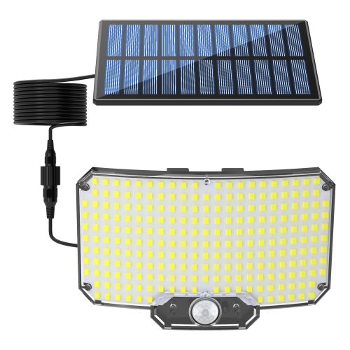 Вуличний настінний світильник Solar Wall Lamp BL - 234 SMD LED на сонячній батареї з датчиком руху, акумуляторний ліхтар IP65 HA - 110 на стіну