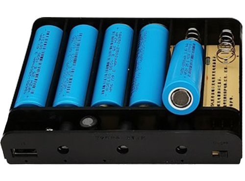 Джерело безперебійного живлення ДБЖ UPS DU-5912 для роутера і модему 5V 9V 12V бесперебойник Power Bank для камери на 6 знімних акумуляторів 18650