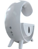 Антигравитационный увлажнитель воздуха ночник Anti-Gravity Humidifier T00K8 с RGB подсветкой, Диффузор 350мл с капельным эффектом от USB Белый