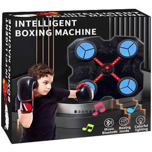 Настінний музичний тренажер для боксу Music Boxing Machine CD18 з RGB підсвічуванням і рукавичками, Настінна боксерська мішень з музикою для дітей