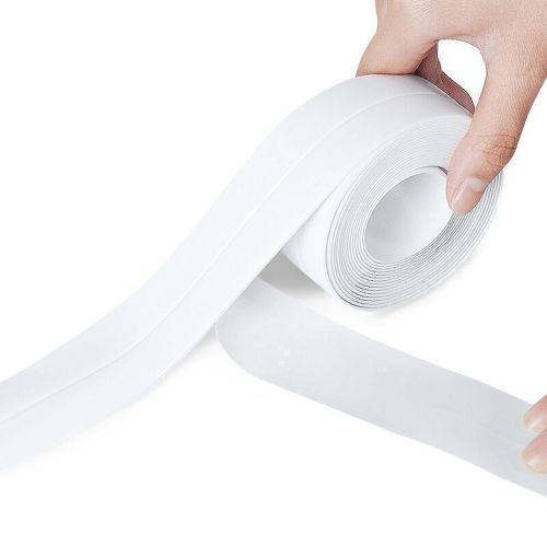 Водонепроникна самоклеюча Бордюрна стрічка Waterproof Tape ly129 3,2 метра для ванни, ізоляційна надсильна клейка стрічка для ванних і кухні