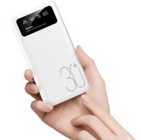 Зарядний пристрій УМБ Power Bank 30000 mAh Martec Delicate 2xUSB з ліхтариком, Портативна батарея повербанк зовнішній акумулятор зарядка для телефону