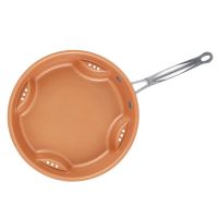 Сталева повітряна сковорода Migas Steel Air Fry Pan ML-0016 з антипригарним покриттям, антипригарна Сковорідка для смаження без масла коричнева