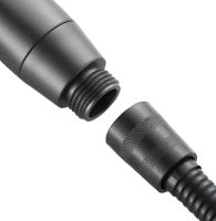 Квадратная насадка высокого давления Water Shower Head RD-3042 4 режима с кнопкой включения для душа, лейка с переключателем и фильтром Черная