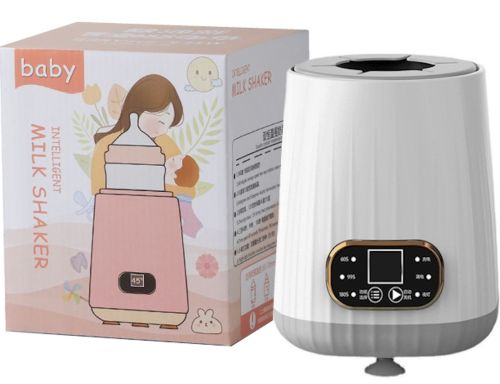 Автоматичний шейкер підігрівач молока Baby Milk Shaker HK-066 для дитячих пляшечок акумуляторний з дисплеєм і підтримкою температури HH-9866