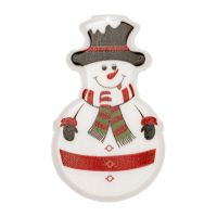 Внутрішня гірлянда штора Xmas 3D фігурки сніговика і сніжинки Теплий білий 3x0. 7м 95L WW, Новорічна 300x70 см на вікно будинку тепла Біла від мережі