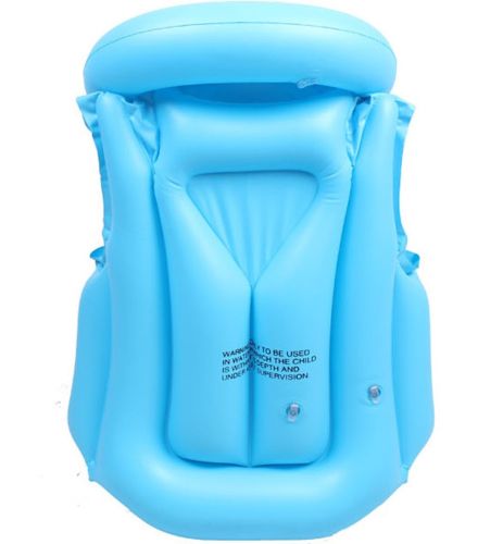 Дитячий надувний жилет Swim Vest BT-IG - 0005 рятувальний для плавання з підголовником від 3 до 14 років, надувна захисна жилетка S, M, L для дітей